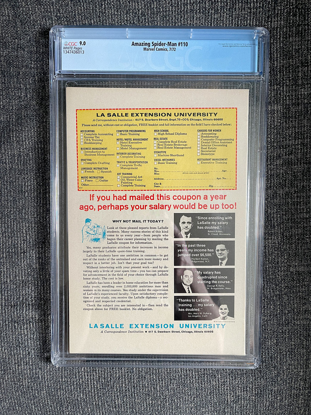 Amazing Spider-Man #110 - 1972 First Appearance of Gibbon - CGC 9.0