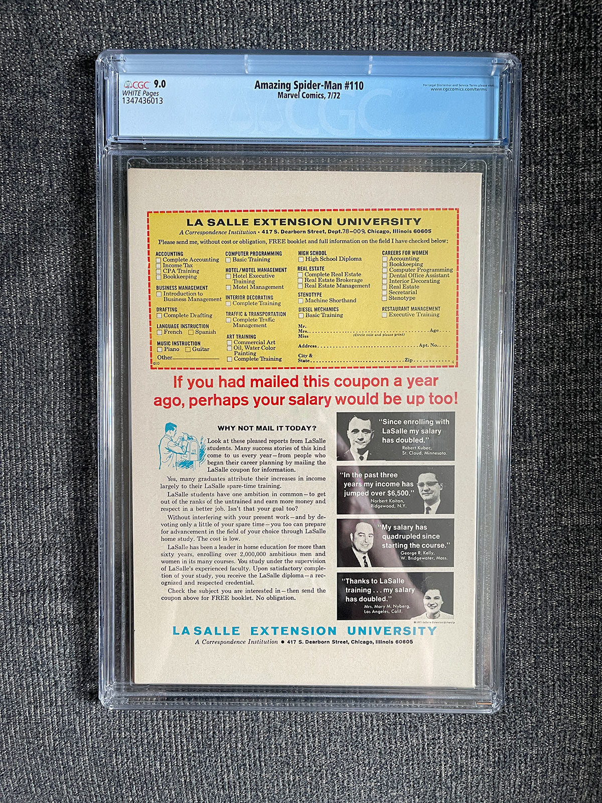Amazing Spider-Man #110 - 1972 First Appearance of Gibbon - CGC 9.0