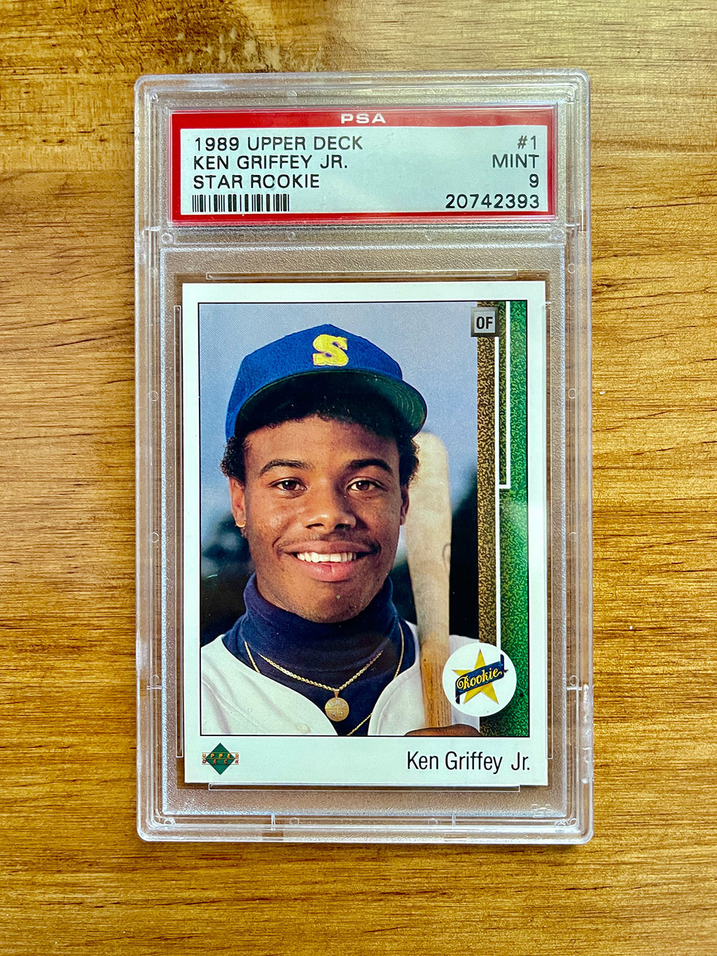 Ken Griffey Jr. - 1989 Upper Deck Star Rookie #1 - PSA 9