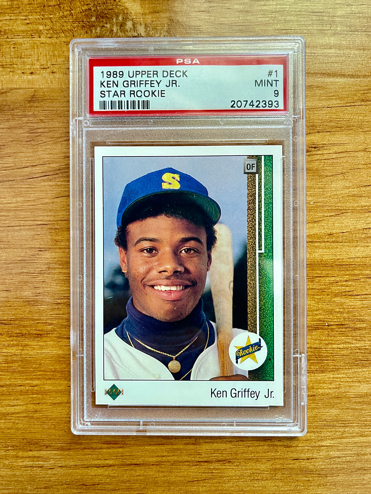 Ken Griffey Jr. - 1989 Upper Deck Star Rookie #1 - PSA 9