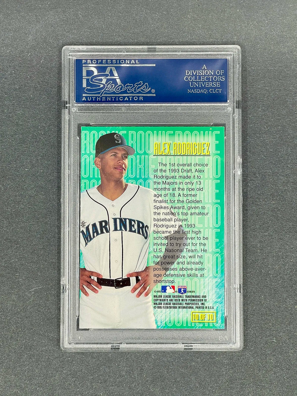 Alex Rodriguez - 1995 Emotion Rookies #10 - PSA 10