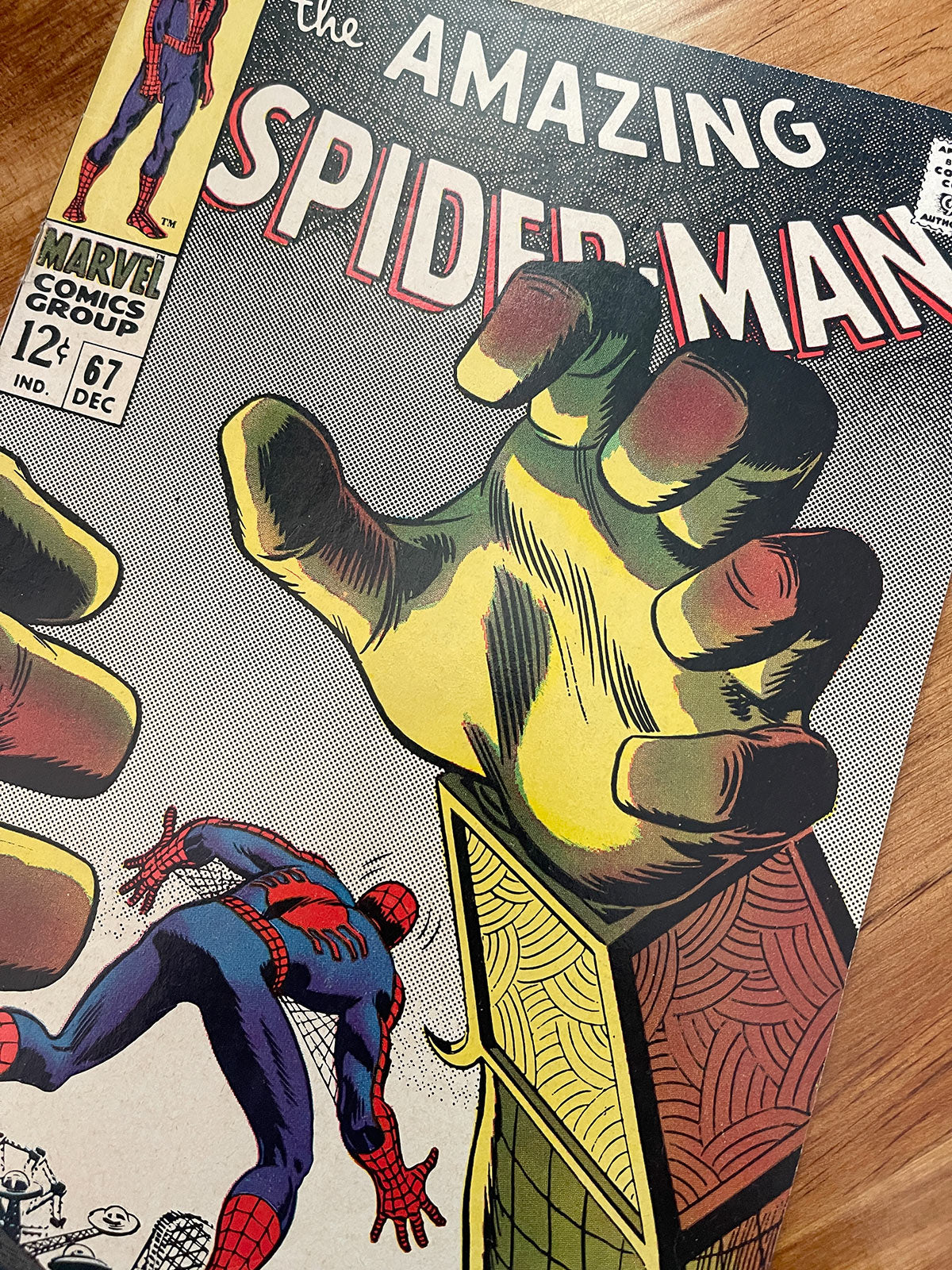 Amazing Spider-Man #67 - 1968 Classic Mysterio John Romita Sr. Cover - FINE+