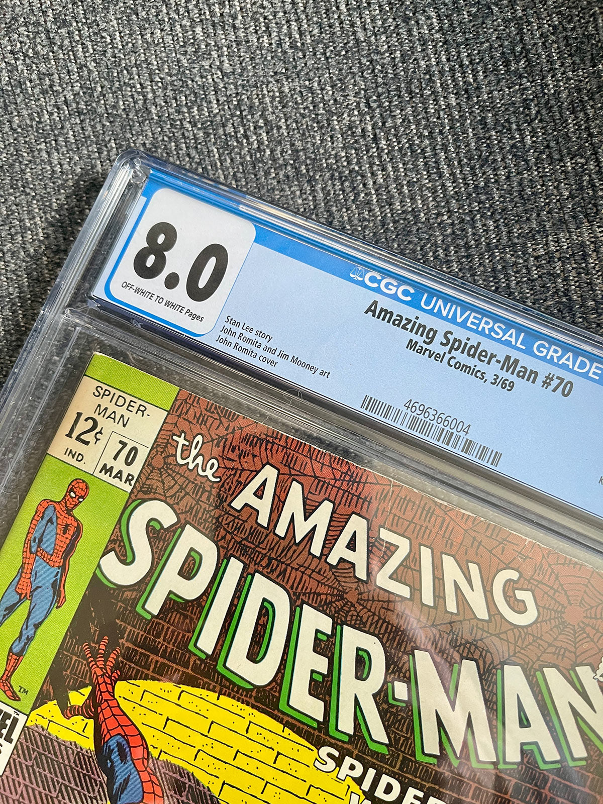 Amazing Spider-Man #70 - 1969 Spider-Man Wanted - CGC 8.0