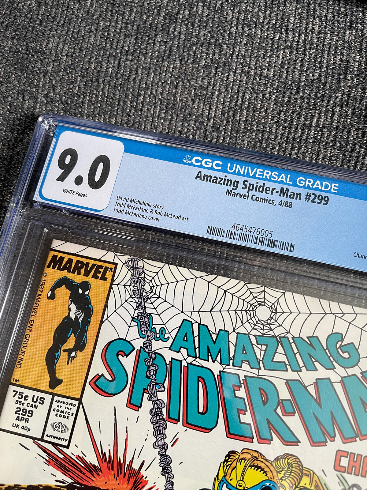 Amazing Spider-Man #299 - 1988 First Venom Cameo - CGC 9.0