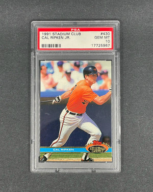 Cal Ripken Jr. - 1991 Stadium Club #430 - PSA 10