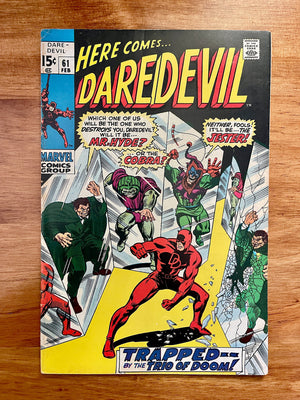 Daredevil #61 - 1970 vs Jester, Cobra and Mr. Hyde - FINE+