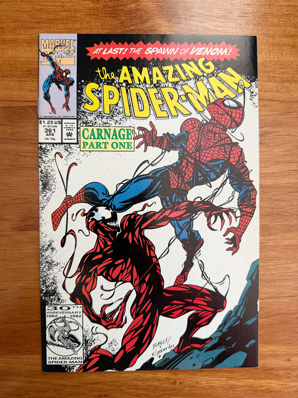 Amazing Spider-Man #361 - 1992 First Appearance of Carnage - NM