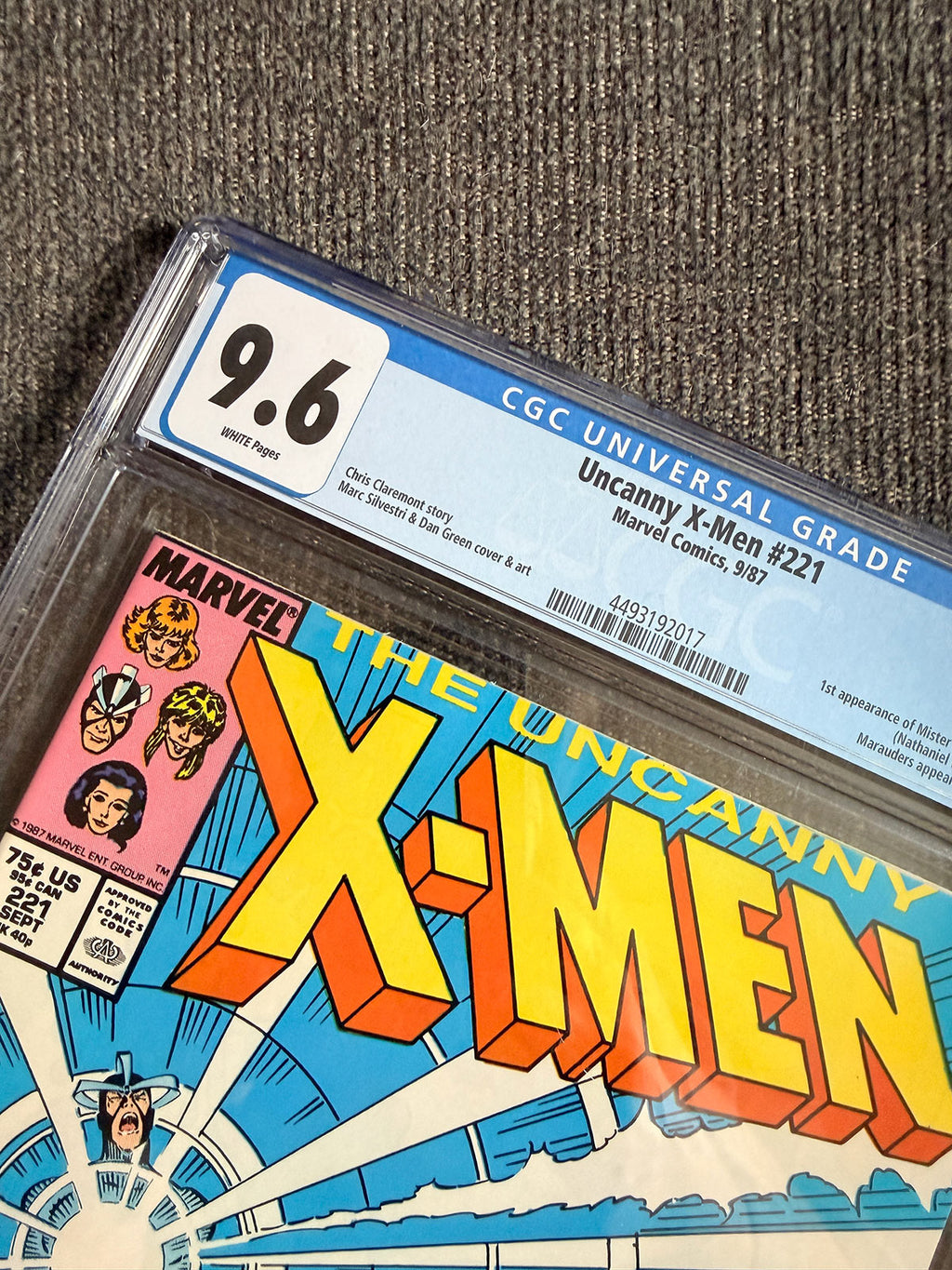 Uncanny X-Men #221 - 1987 First Appearance of Mister Sinister - CGC 9.6