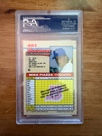 Mike Piazza – 1992 Bowman #461 – PSA 9