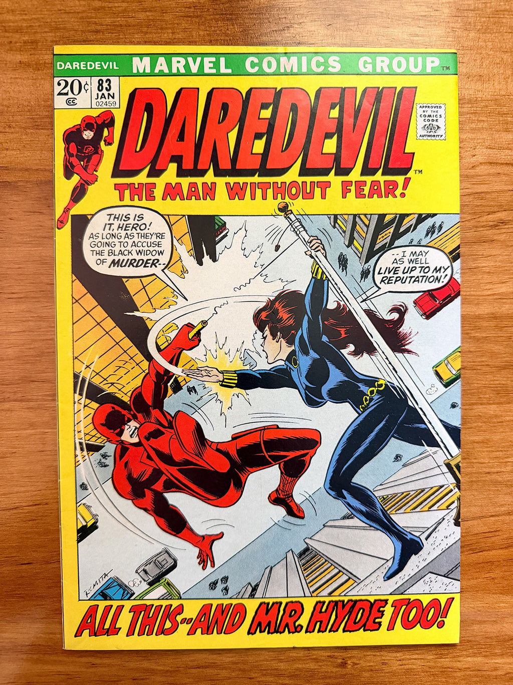 Daredevil #83 – 1972 Black Widow Appearance – VF+