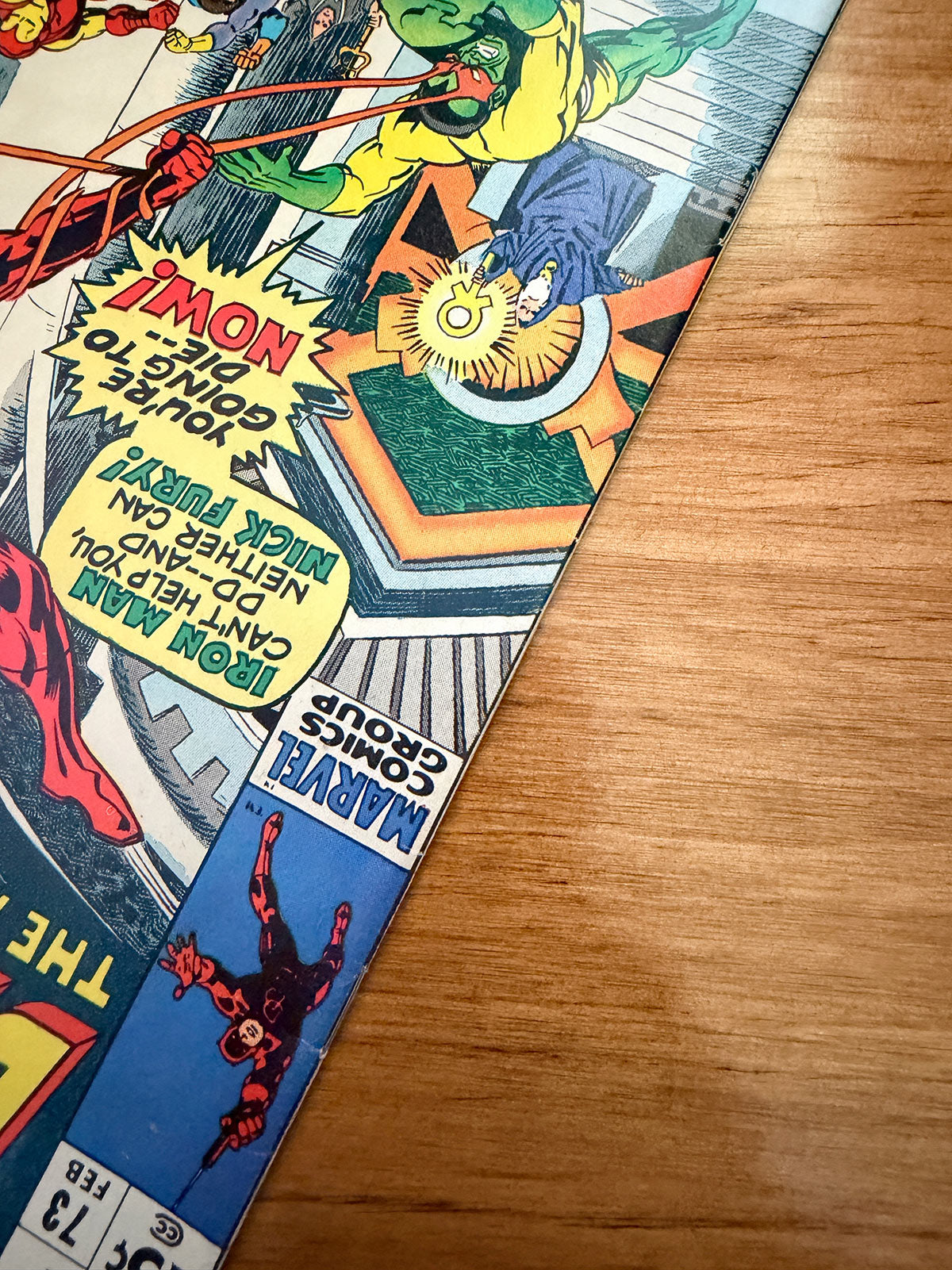 Daredevil #73 - 1971 Iron Man and Nick Fury Appearance - VF-