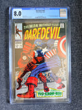 Daredevil #43 - 1968 First Daredevil vs Captain America - CGC 8.0