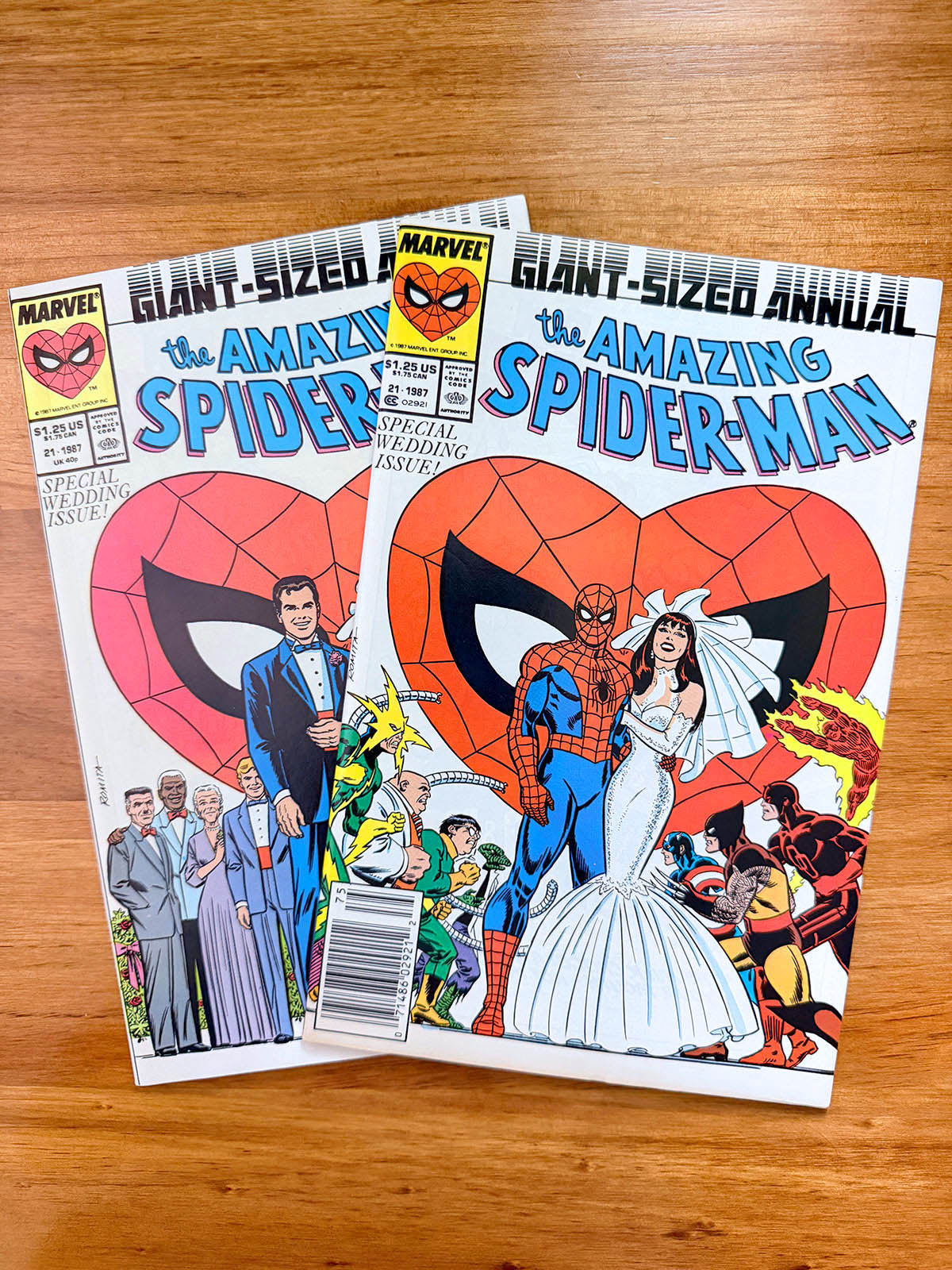 Amazing Spider-Man Annual #21 – 1987 Wedding Issue Two-Pack – Peter Parker & Spider-Man Variants – NM-