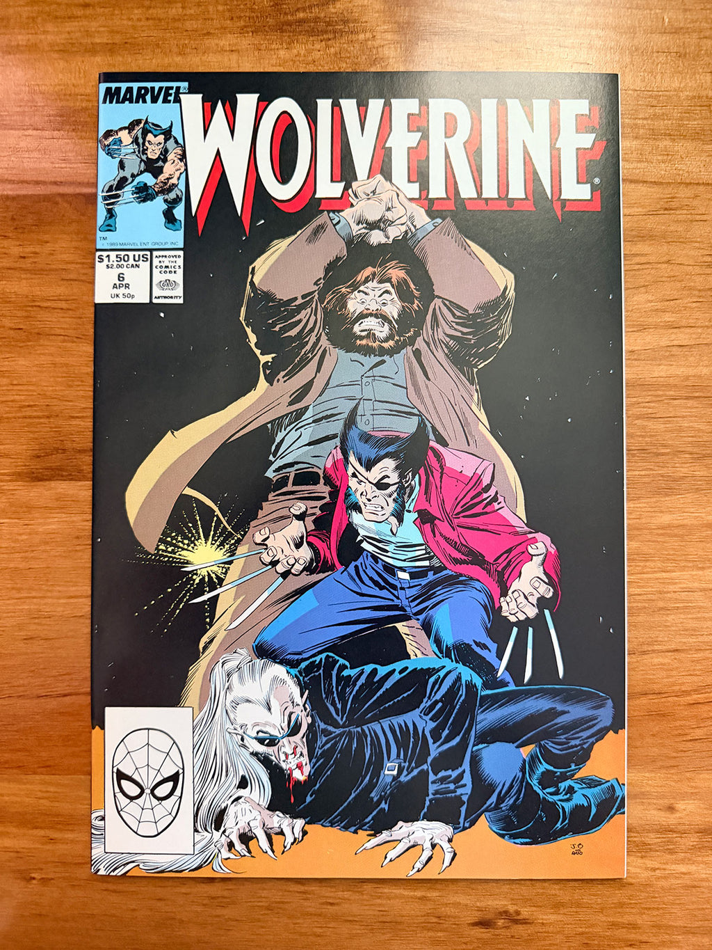 Wolverine #6 - 1989 McFarlane Back Cover - NM