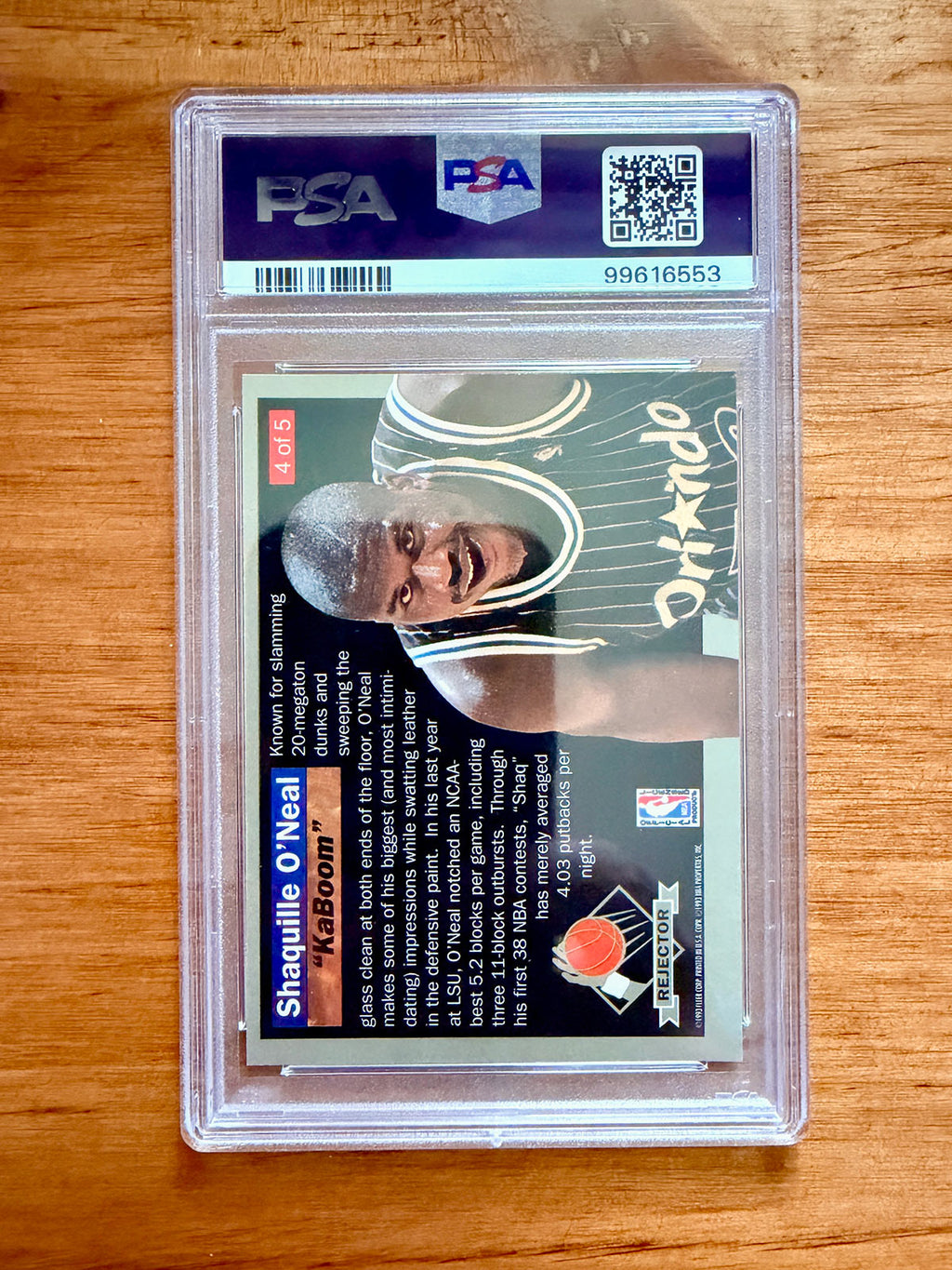 Shaquille O’Neal - 1992 Fleer Ultra Rejectors #4 - PSA 9