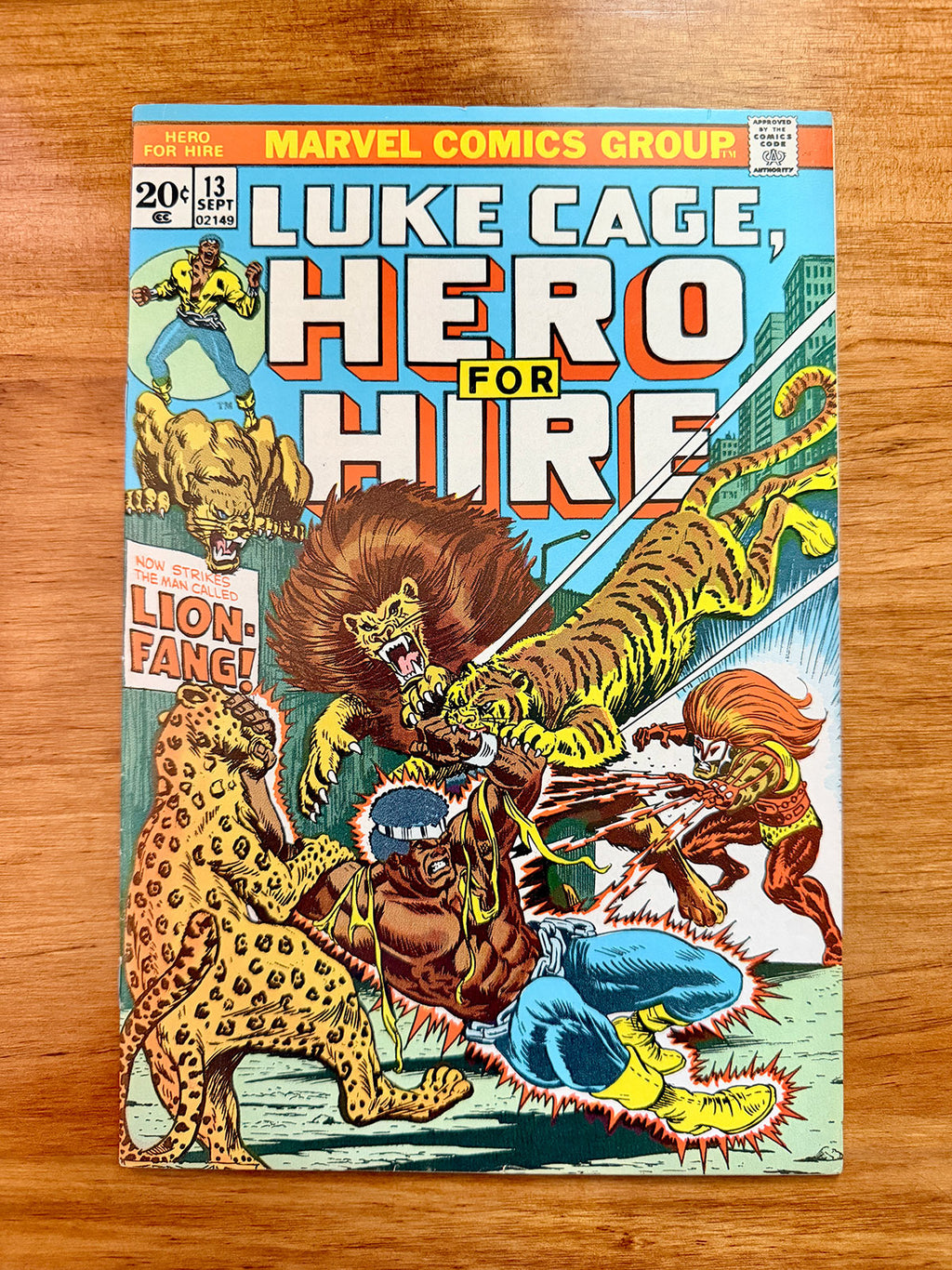 Luke Cage, Hero For Hire #13 - 1973 First Appearance of Lion Fang - VF