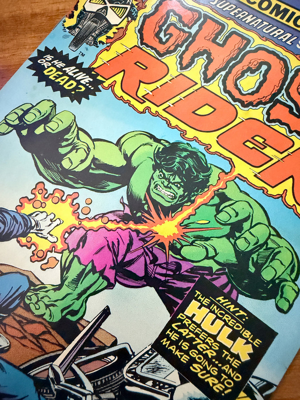 Ghost Rider #11 - 1975 vs The Incredible Hulk - VF+