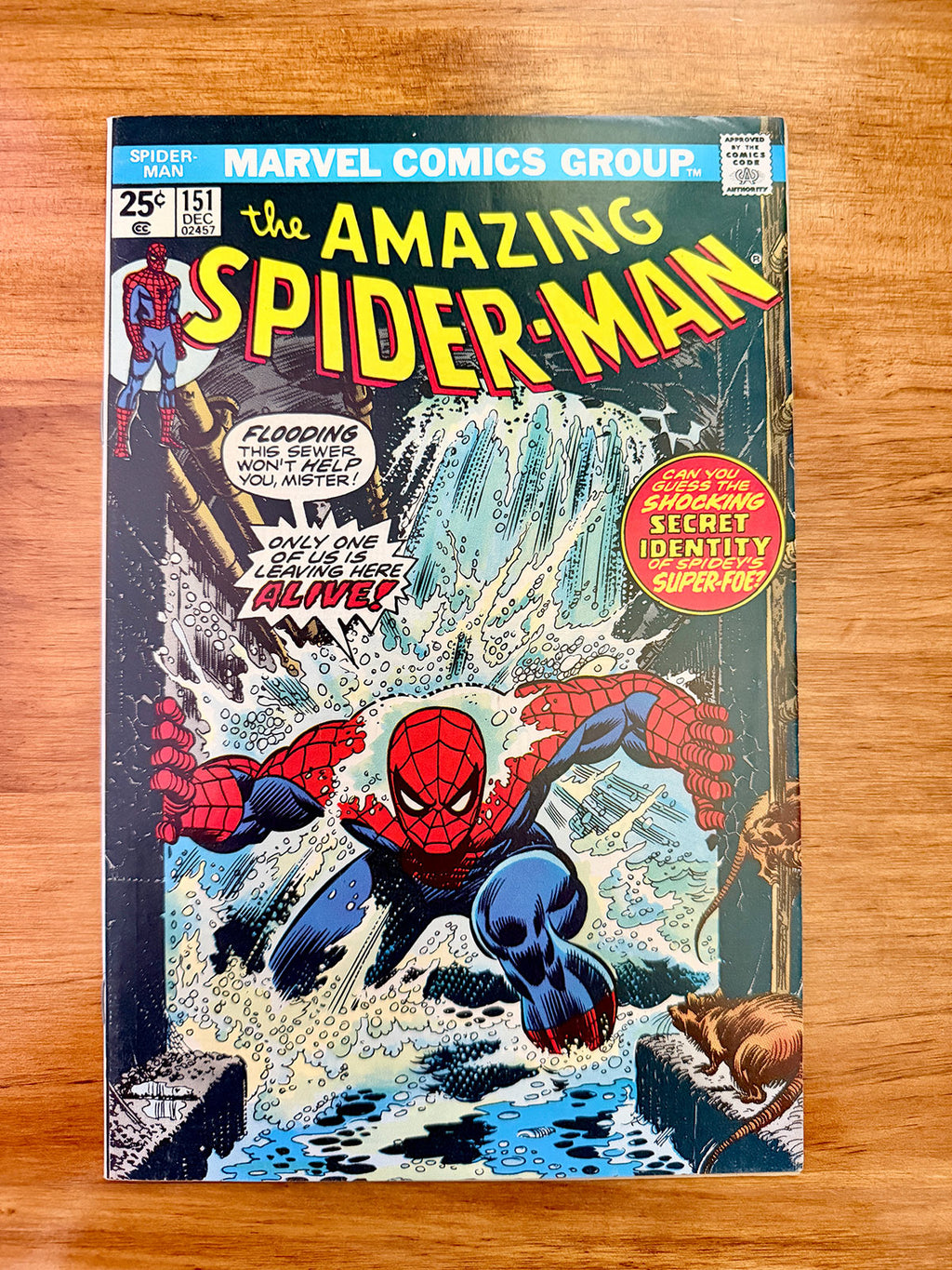 Amazing Spider-Man #151 - 1975 Classic John Romita Clone Cover - VF+