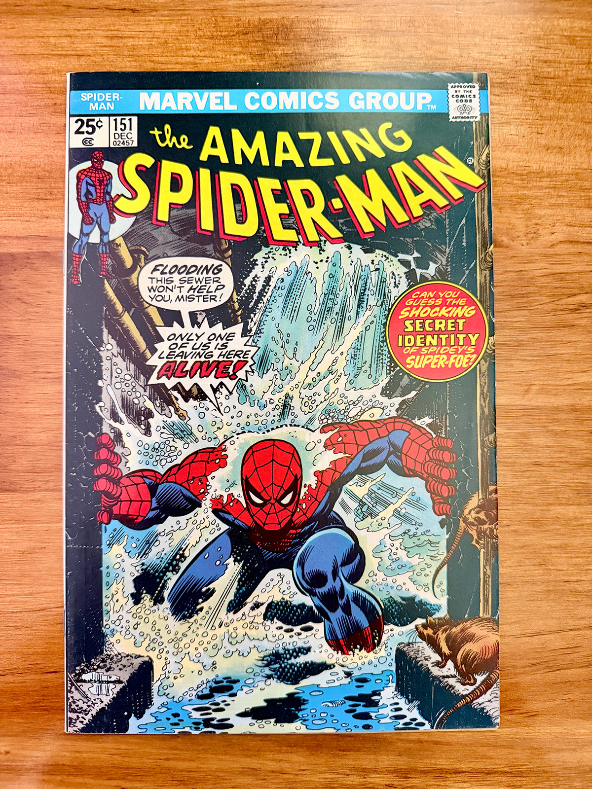 Amazing Spider-Man #151 - 1975 Classic John Romita Clone Cover - VF+