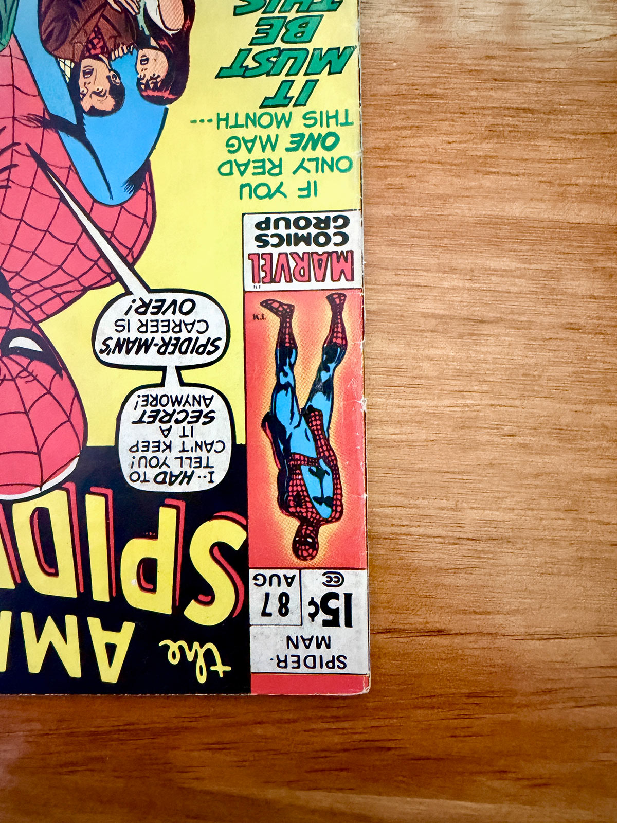 Amazing Spider-Man #87 - 1970 'Unmasked At Last' John Romita Cover - FINE+