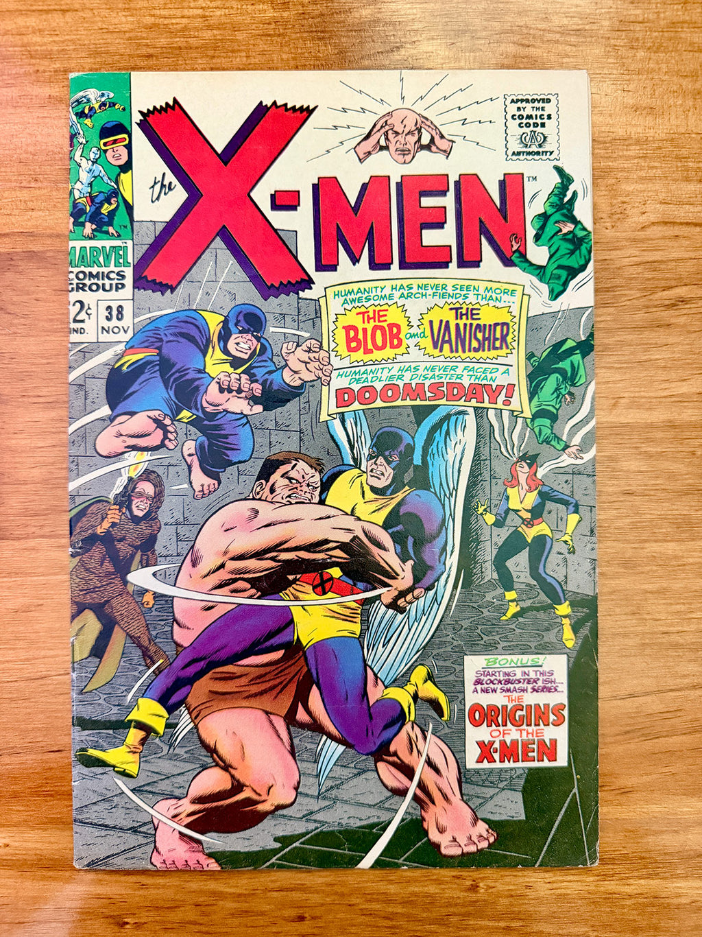 X-Men #38 - 1967 Blob and Vanisher Appearance - FINE+