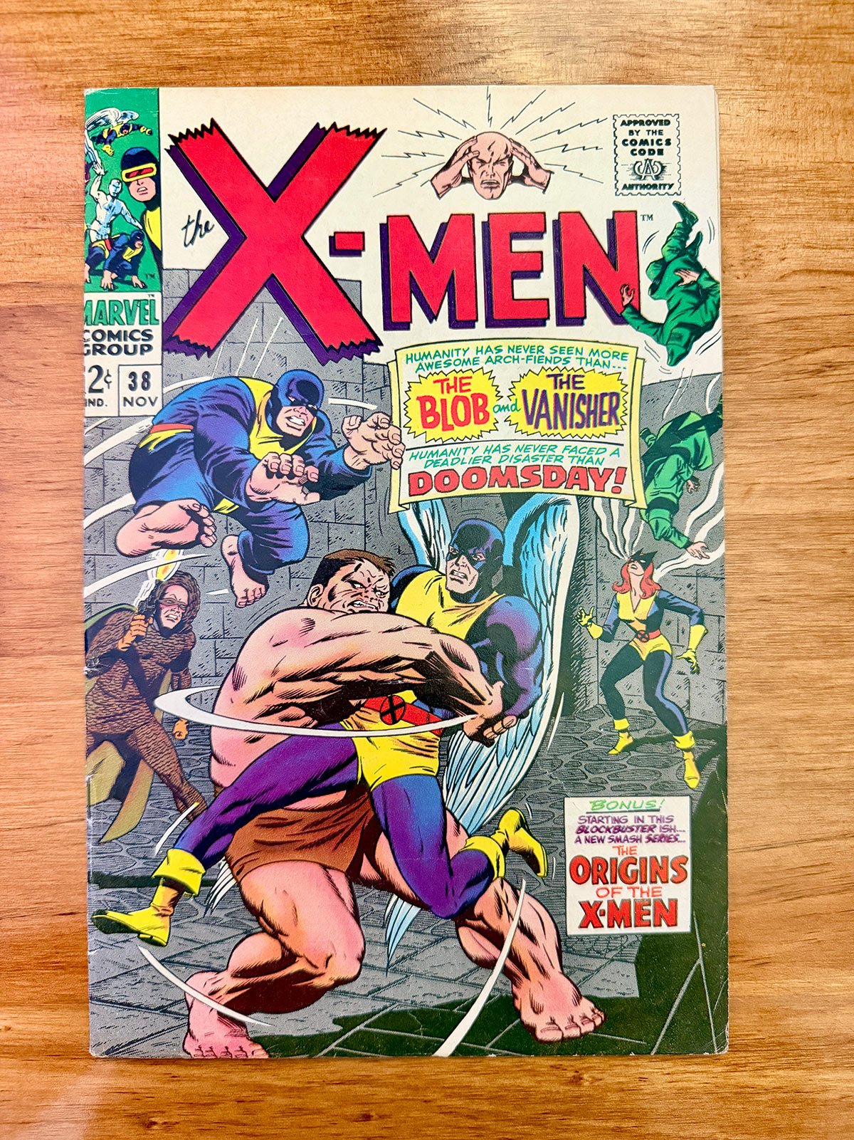 X-Men #38 - 1967 Blob and Vanisher Appearance - FINE+