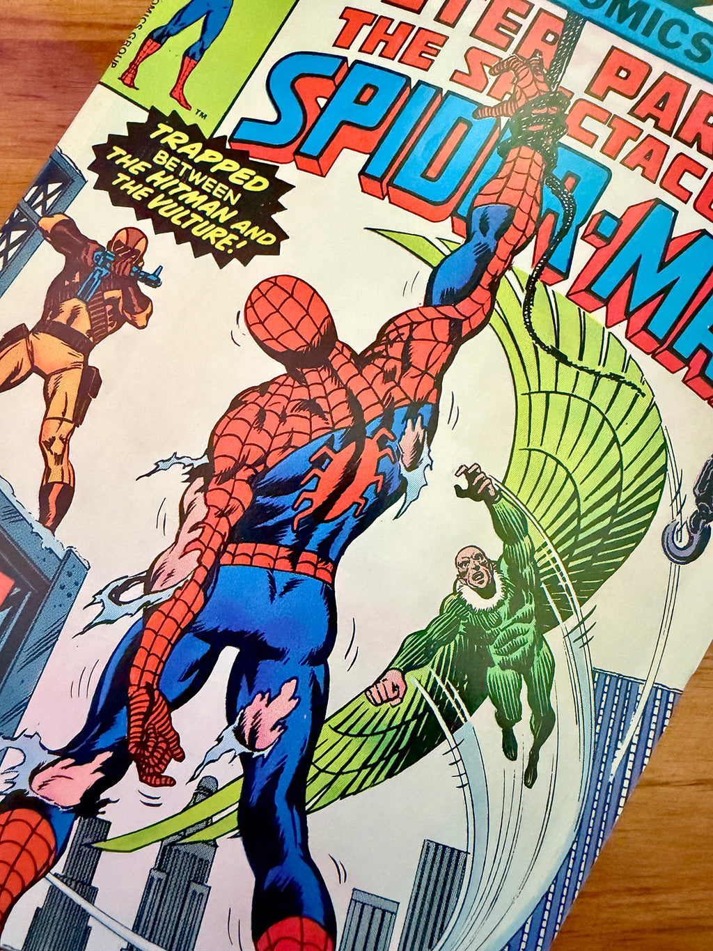 Spectacular Spider-Man #5 - 1977 vs Vulture and First Appearance of Hitman - VF+