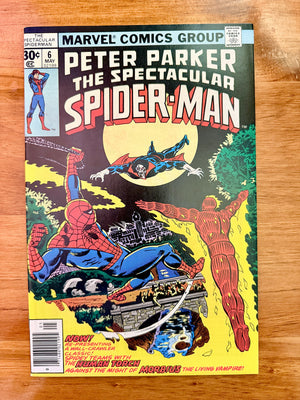 Spectacular Spider-Man #6 - 1977 Human Torch and Morbius Appearance - NM-