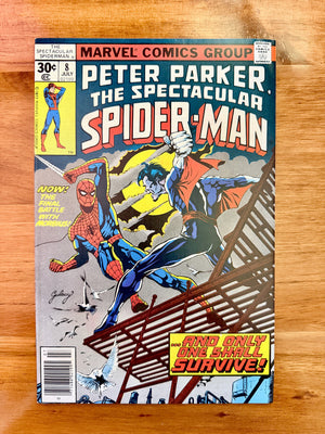 Spectacular Spider-Man #8 - 1977 Morbius Conclusion - NM