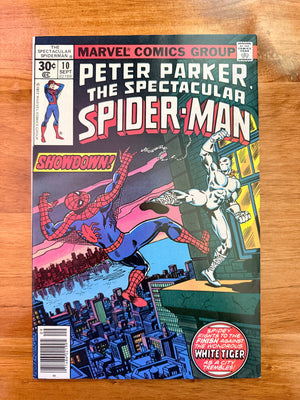 Spectacular Spider-Man #10 - 1977 vs White Tiger - NM-