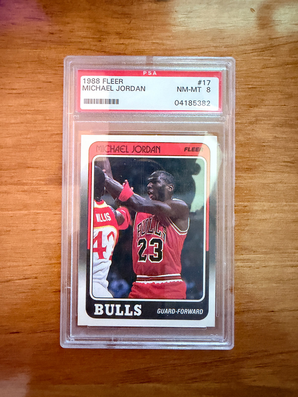 Michael Jordan - 1988 Fleer #17 - PSA 8