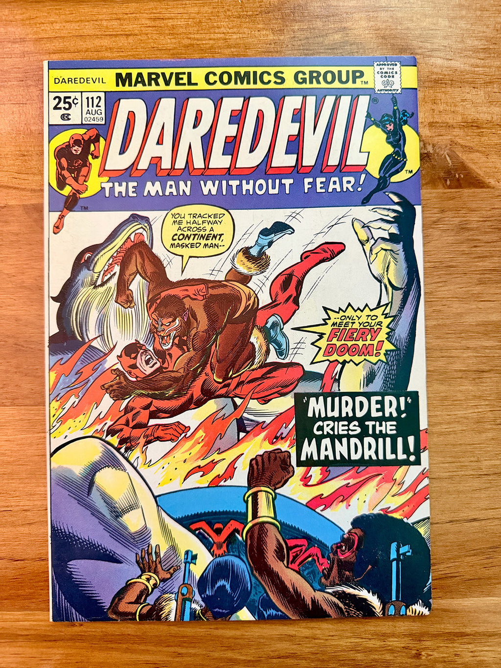 Daredevil #112 - 1974 vs Mandrill - NM-