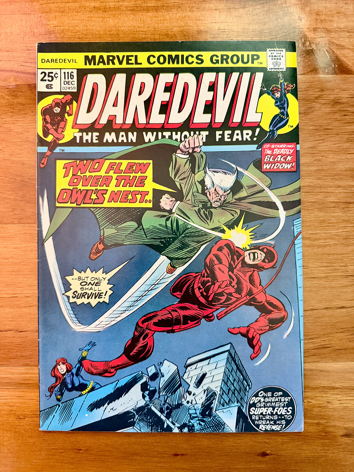 Daredevil #116 - 1974 vs Owl - VF+
