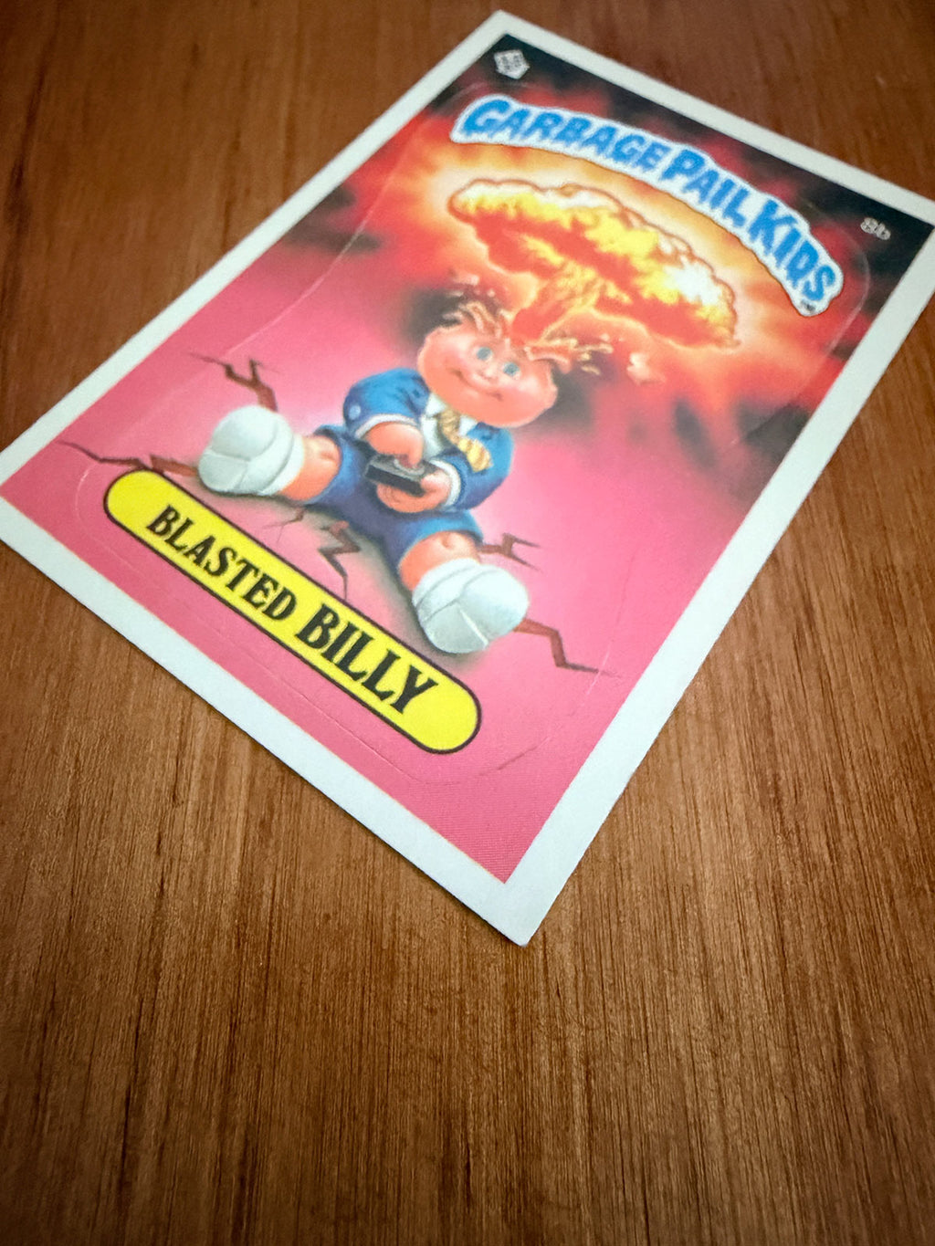 Topps Garbage Pail Kids - Blasted Billy 8b Checklist - 1985 Series 1 - First Print Matte Back - VF