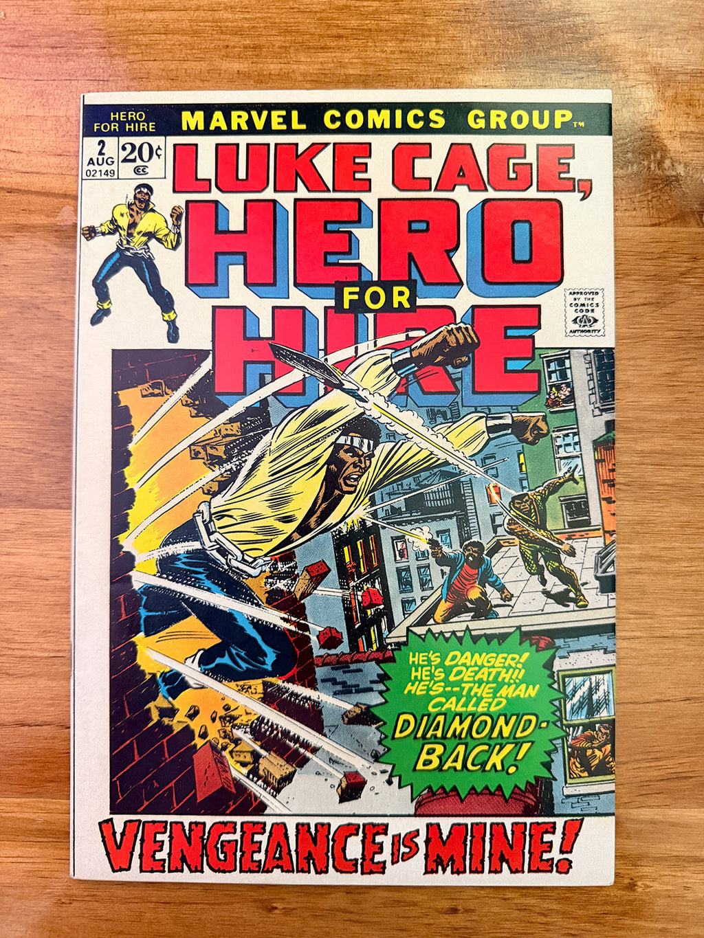Luke Cage, Hero For Hire #2 - 1972 Origin of Luke Cage - VF