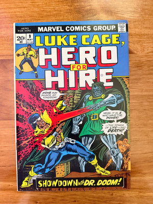 Luke Cage, Hero For Hire #9 - 1973 Doom and Fantastic Four Appearance - VF