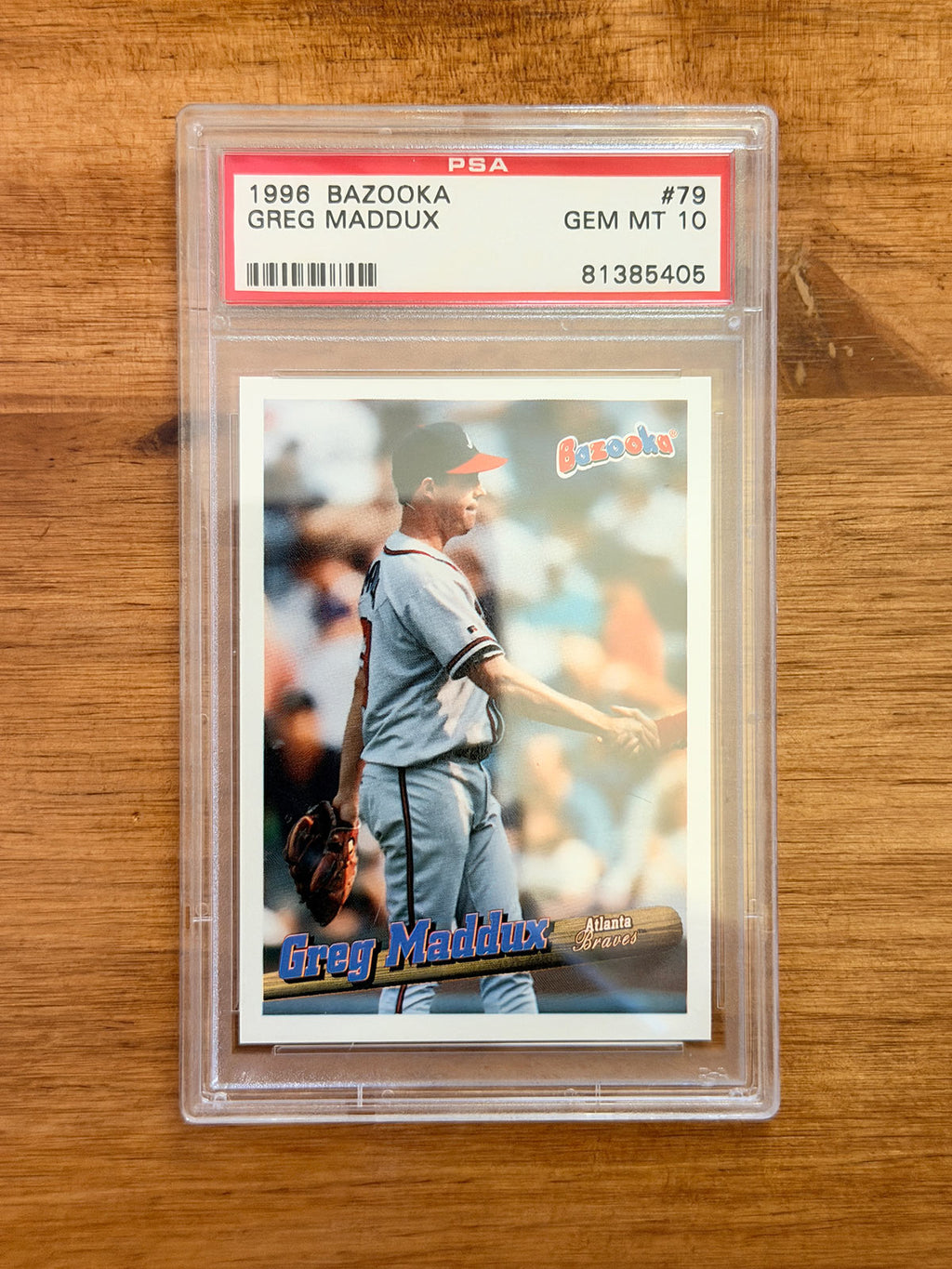 Greg Maddux - 1996 Bazooka #79 - PSA 10