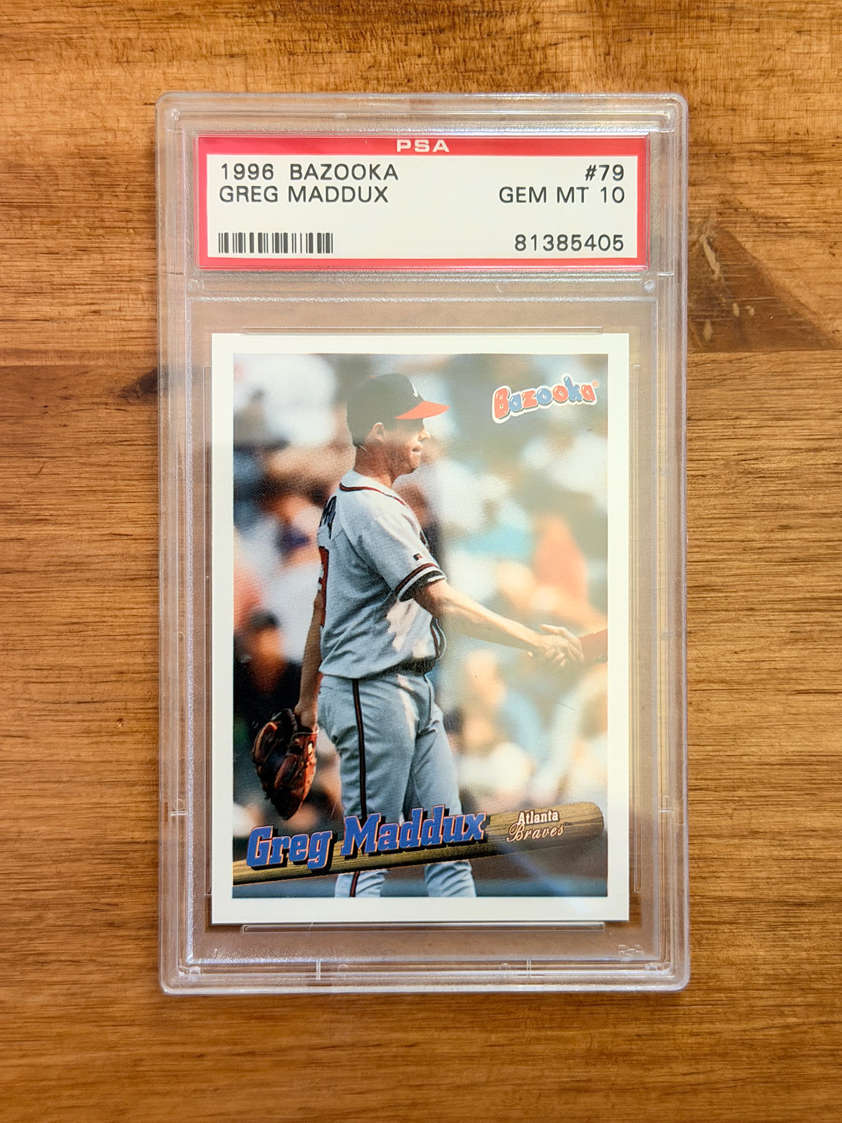Greg Maddux - 1996 Bazooka #79 - PSA 10