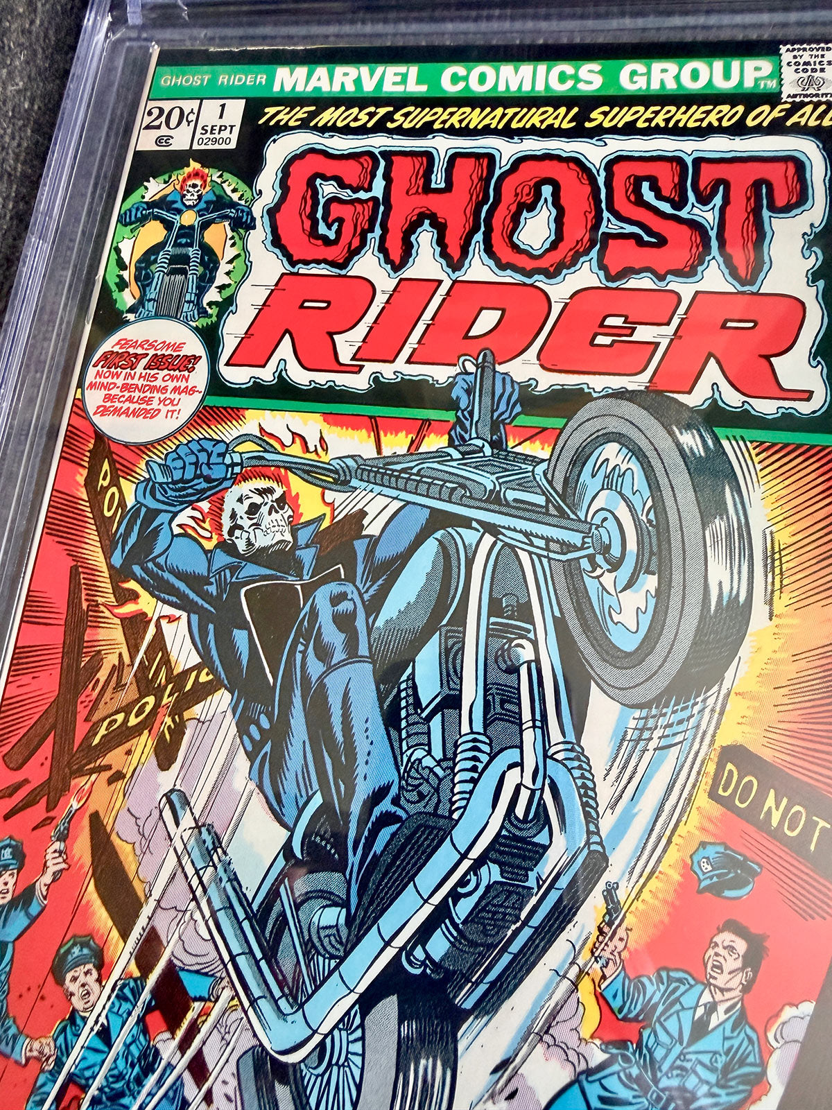 Ghost Rider #1 - 1973 First Ghost Rider Solo and Son of Satan Appearance - CGC 8.0 JUST SLABBED