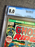 Ghost Rider #1 - 1973 First Ghost Rider Solo and Son of Satan Appearance - CGC 8.0 JUST SLABBED