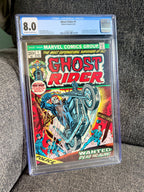 Ghost Rider #1 - 1973 First Ghost Rider Solo and Son of Satan Appearance - CGC 8.0 JUST SLABBED