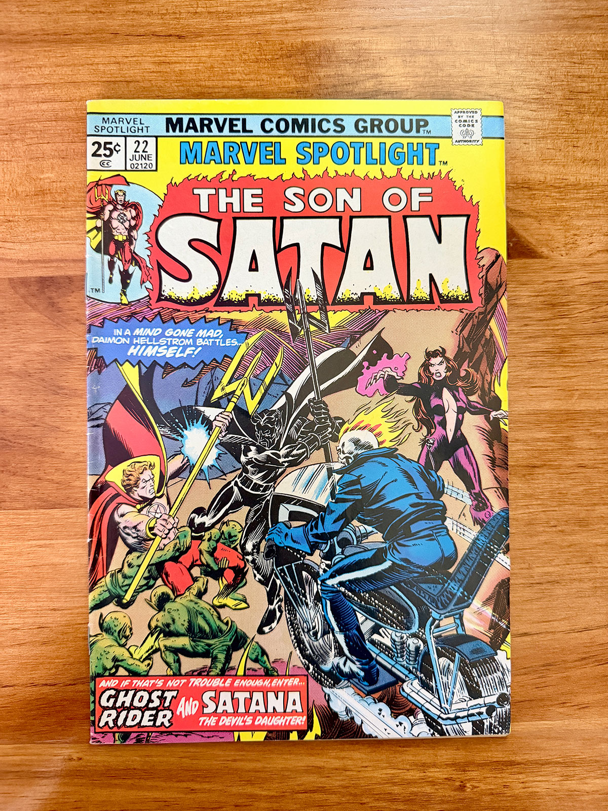 Marvel Spotlight #22 - Son of Satan - 1975 Ghost Rider and Satana Appearance - FINE
