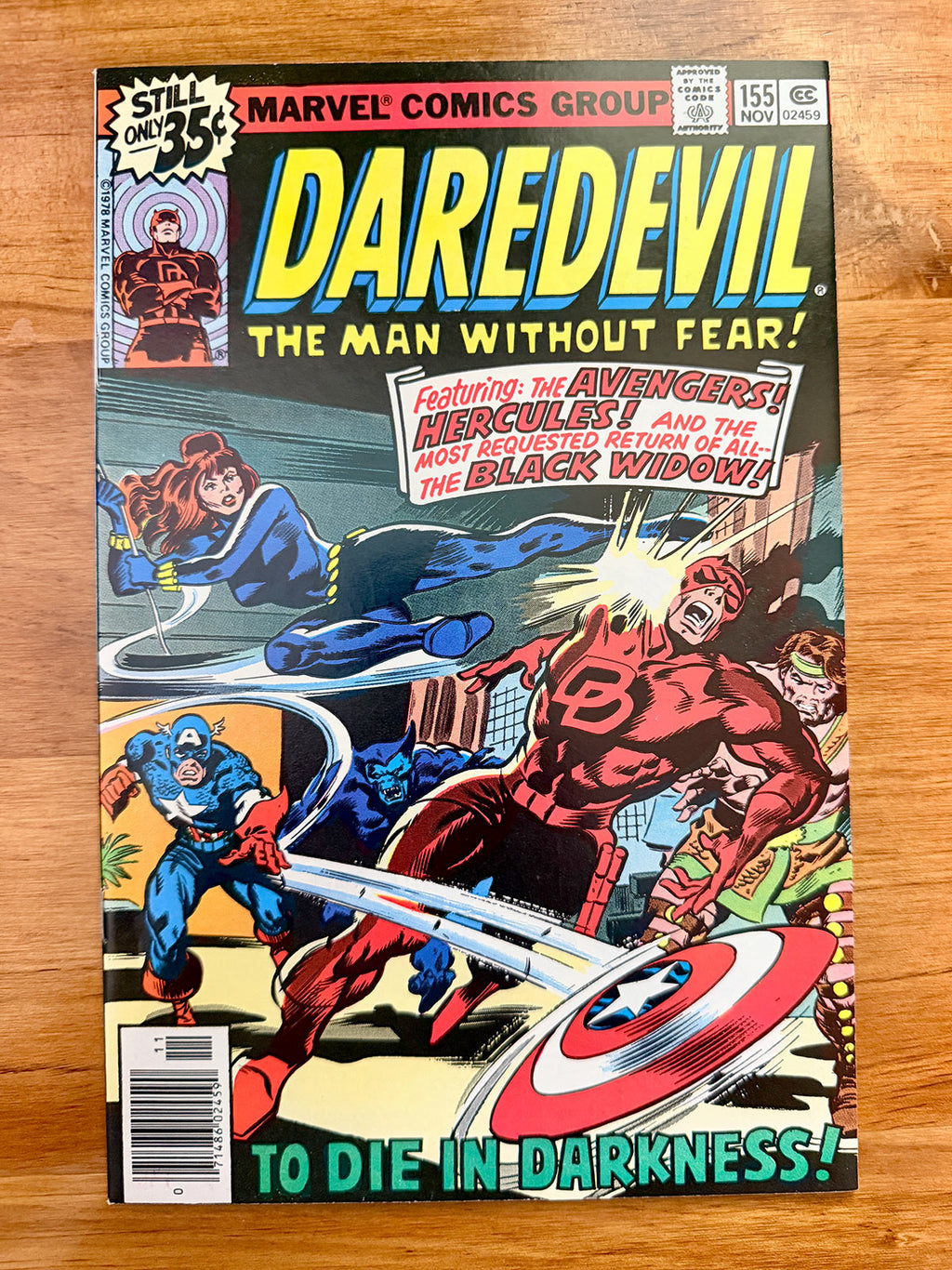 Daredevil #155 - 1978 vs The Avengers and Black Widow Appearance - NM-