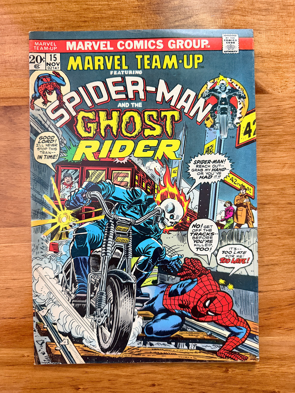 Marvel Team-Up #15 - 1973 Spider-Man and Ghost Rider - FINE+