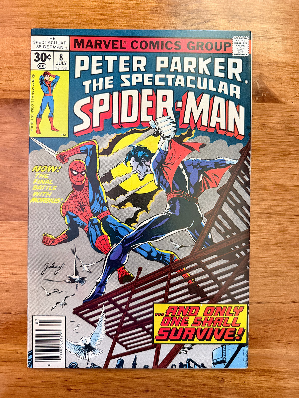 Spectacular Spider-Man #8 - 1977 Morbius Conclusion - NM