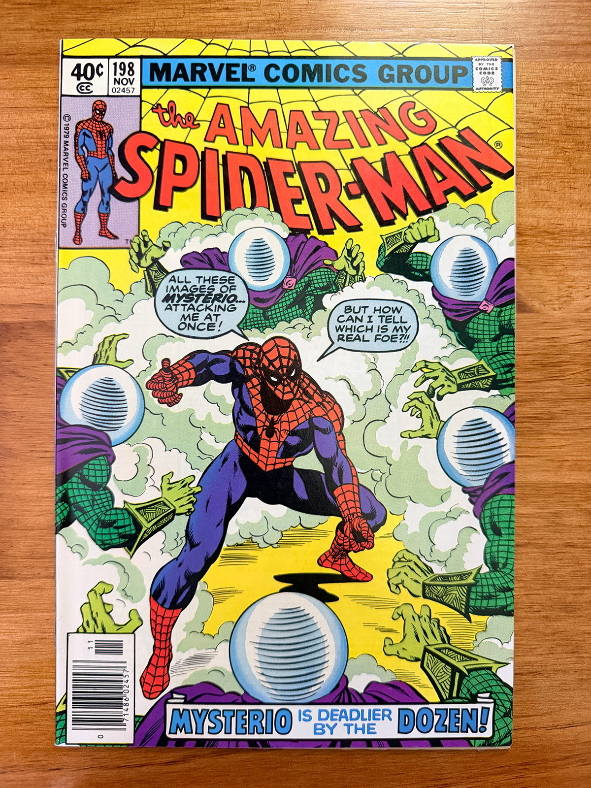 Amazing Spider-Man #198 - 1979 Classic Buscema Mysterio Cover - VF+