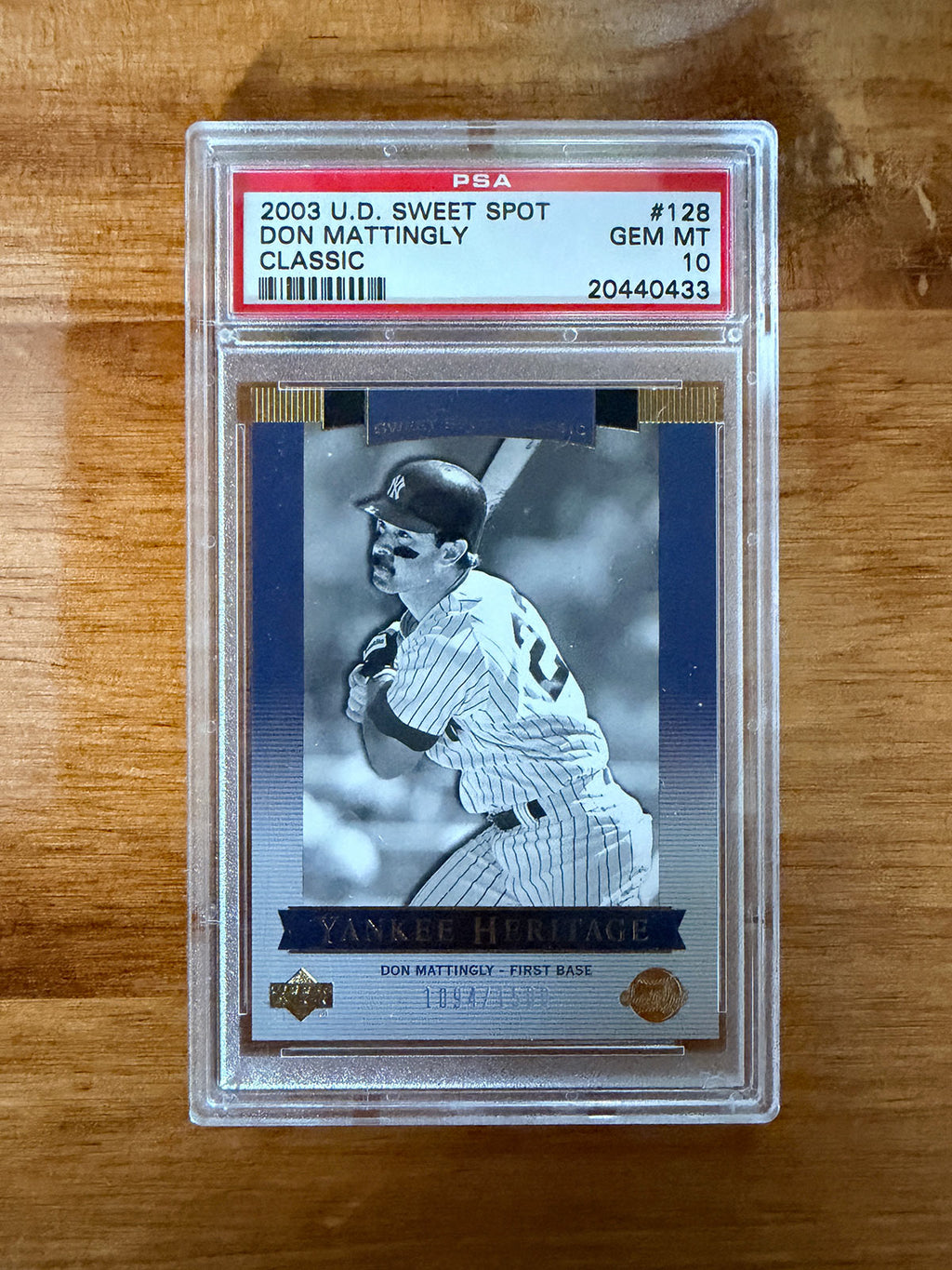 Don Mattingly - 2003 Upper Deck Sweet Spot Classic #128 - PSA 10