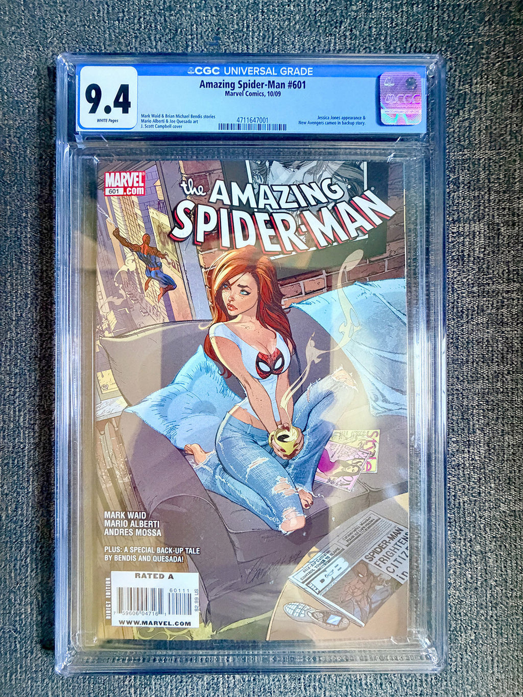 Amazing Spider-Man #601 - 2009 Classic J. Scott Campbell Cover - CGC 9.4
