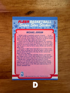 Michael Jordan - 1988 Fleer Super Star Sticker #7 - Pick Your Card