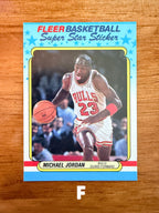 Michael Jordan - 1988 Fleer Super Star Sticker #7 - Pick Your Card